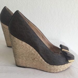 Michael Kors Meg Peep Toe Espadrilles Wedges